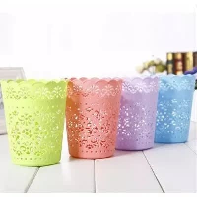 Set Of 4 Colourful Waste Bin