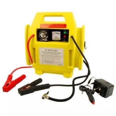 12v Portable Car Jump Starter Air Compressor Battery Start Booster Charger