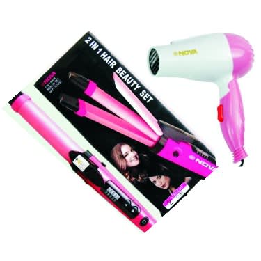 2-In-1 Hair Straightener  Curler  Hair Dryer
