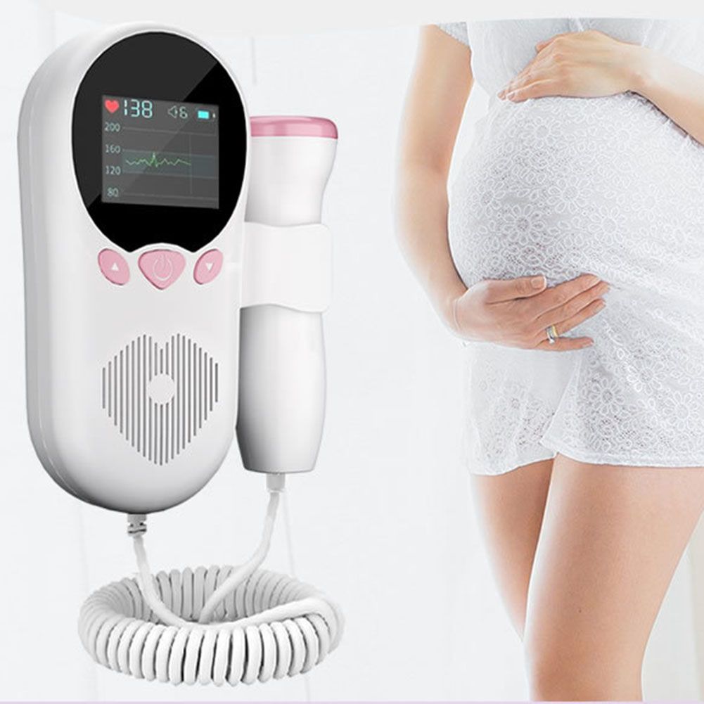 Doppler Fetal Rate Monitor Home For Pregnancy Baby Pink
