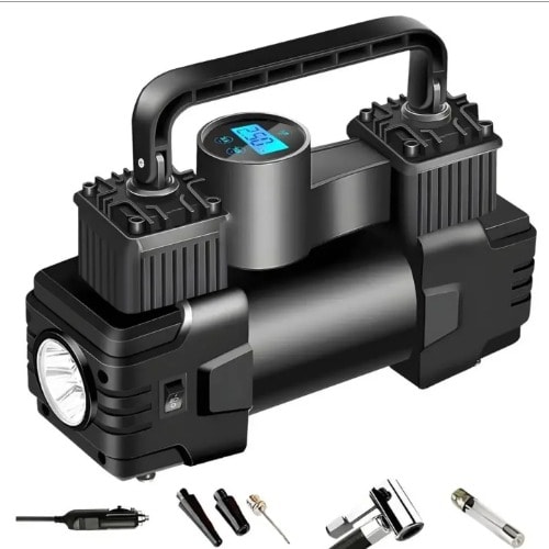 Mini Car Tire Air Inflator - Digital Display