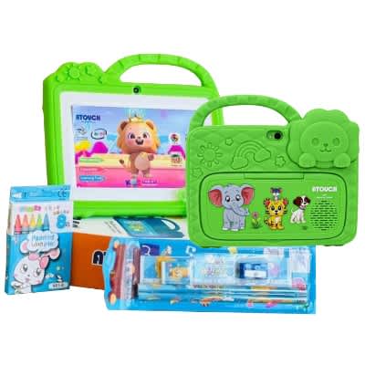 Q40 Kids Tablet - 7" - 256GB ROM - 8GB RAM - 5G WiFi - Android 13 - 4000mAh - Green