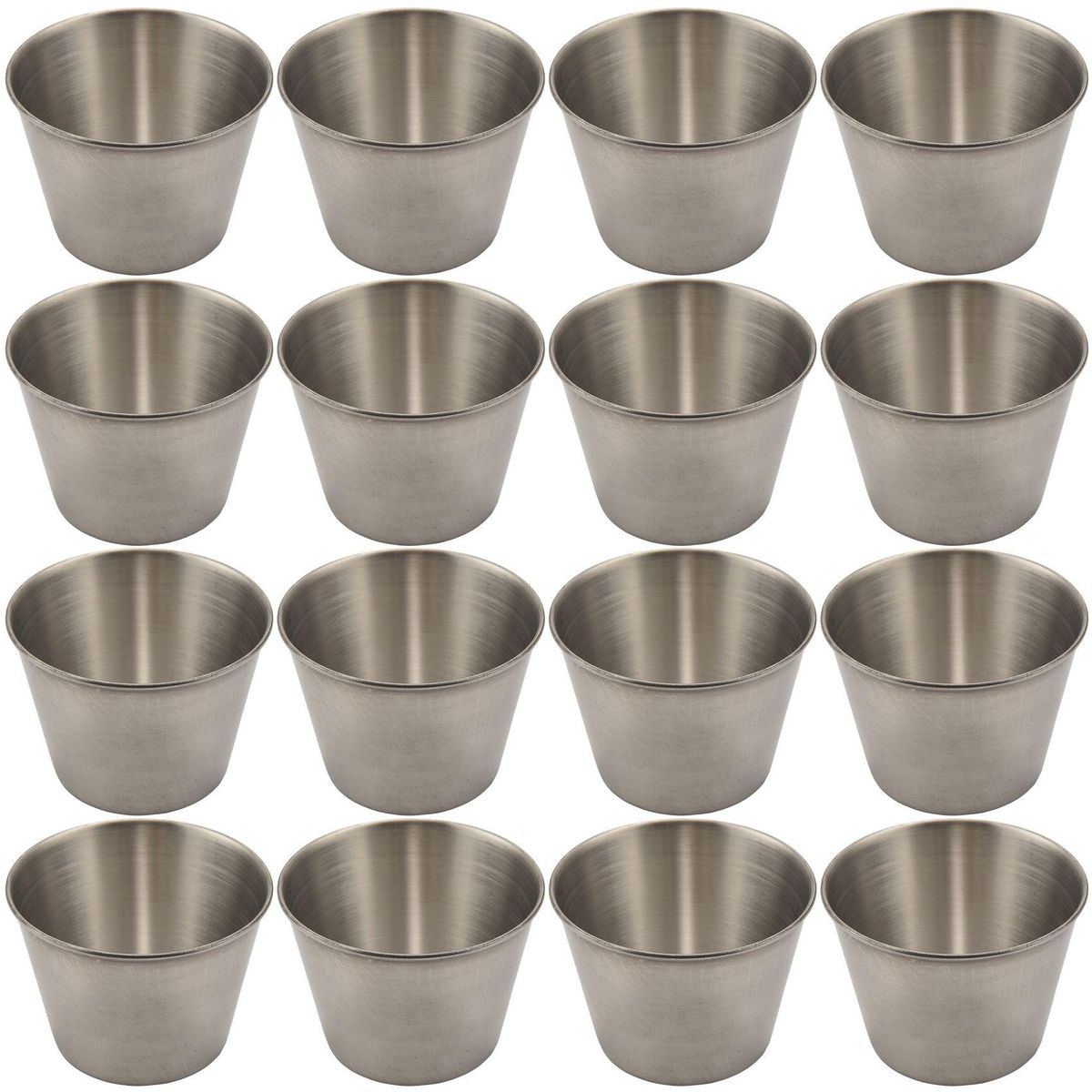 24 Pack Stainless Steel Condiment Sauce Cups,Dipping Sauce C