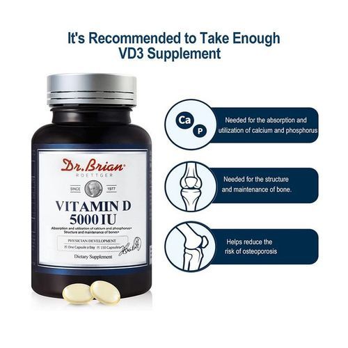 Vitamin D3 5000 Iu 150Count  IMMUNE&BONE SUPPORT