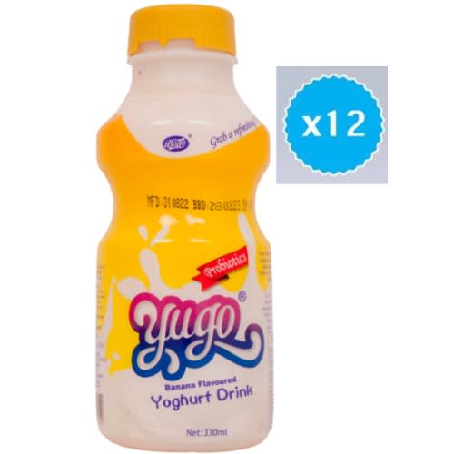 Yugo Banana Flavoured Yoghurt Drink 330ml