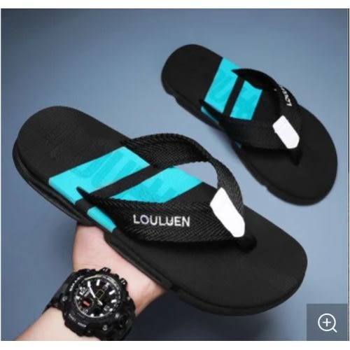 Double Sole Slippers-black