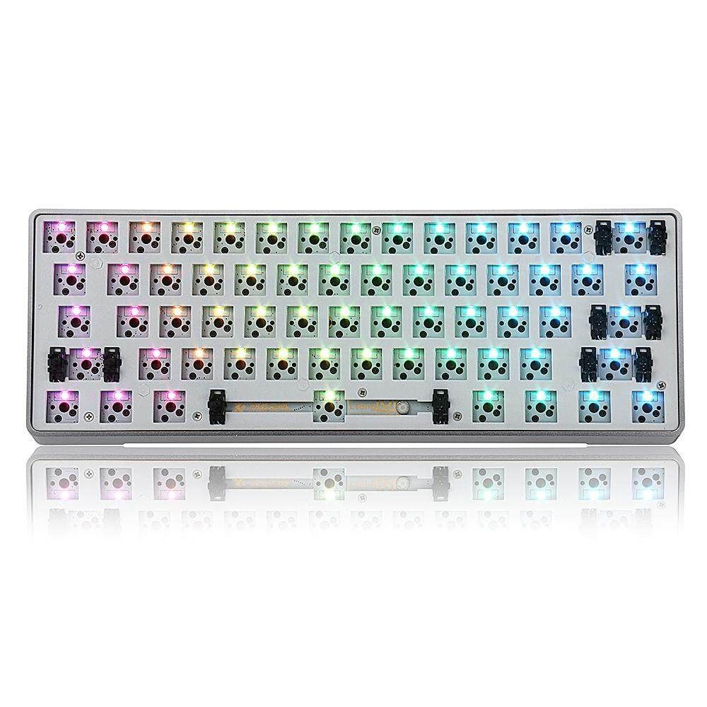 [Aluminum Alloy Version] Geek Customized GK61 Hot Swappable 60% RGB Keyboard Customized Kit Mounting Plate