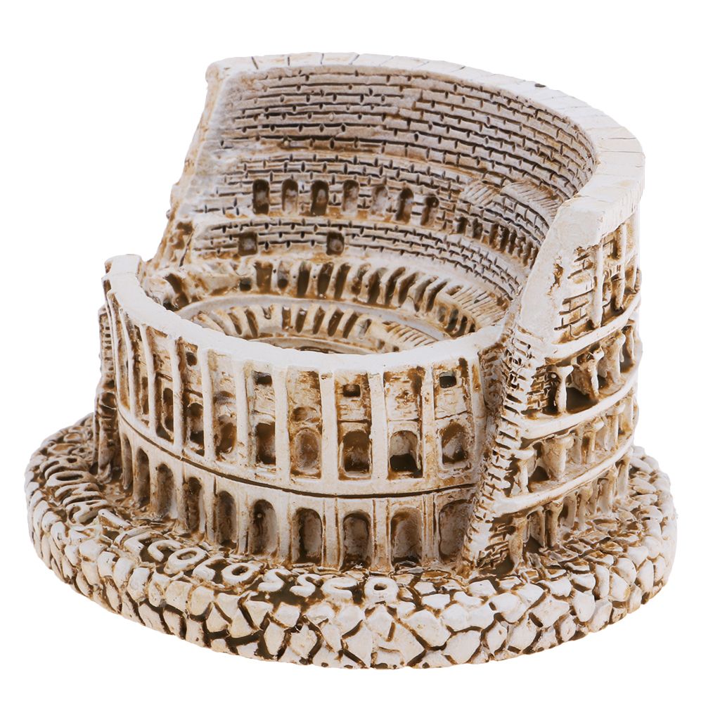 Resin Art Craft The Roman Colosseum Buildind Landmark For Sand Table