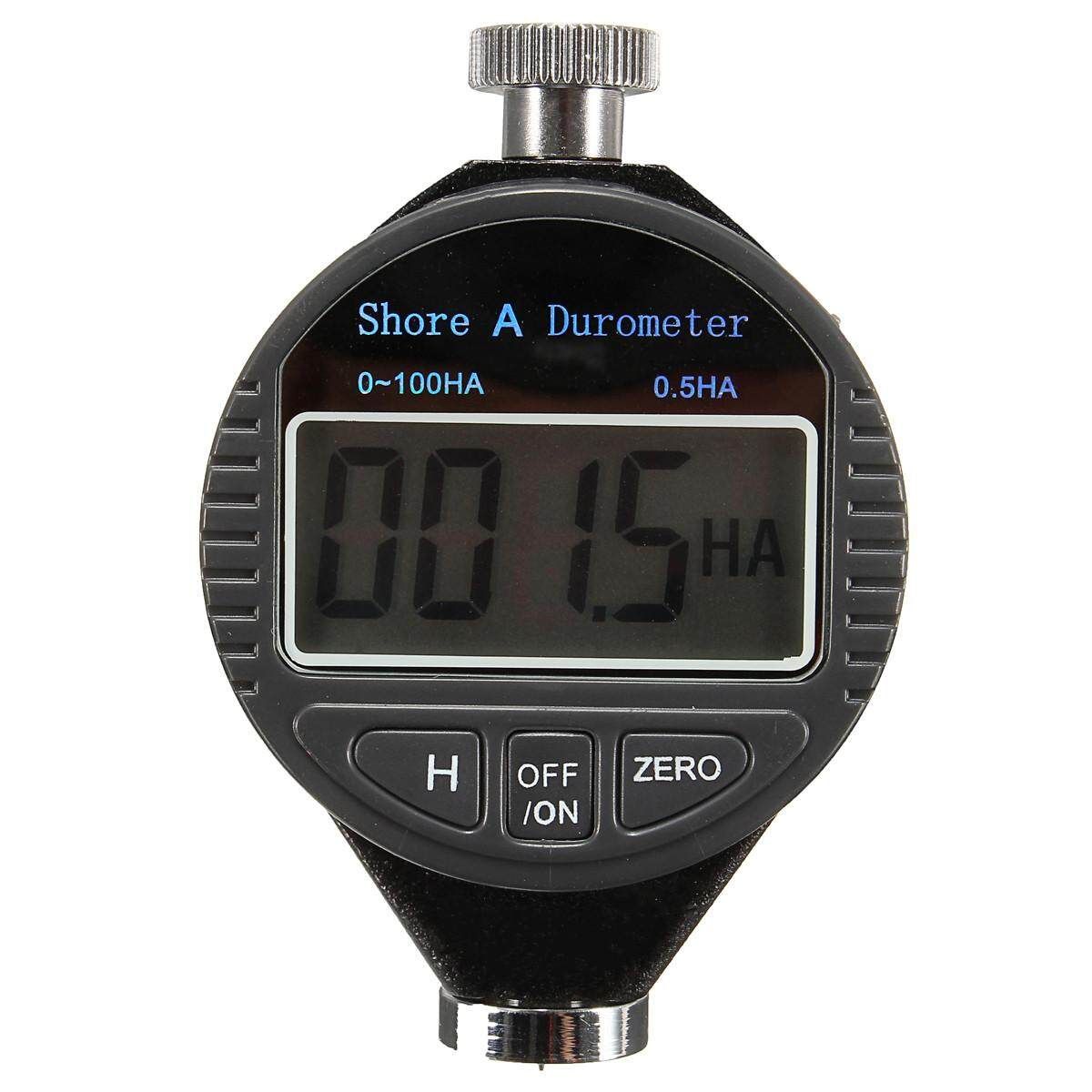 0~100HA Digital Shore A Hardness Durometer Tester Tire Rubber LCD Display Meter