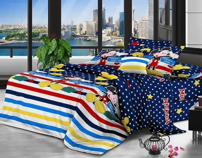 Mickey Cartoon Bedsheets -2 Pillow Cases