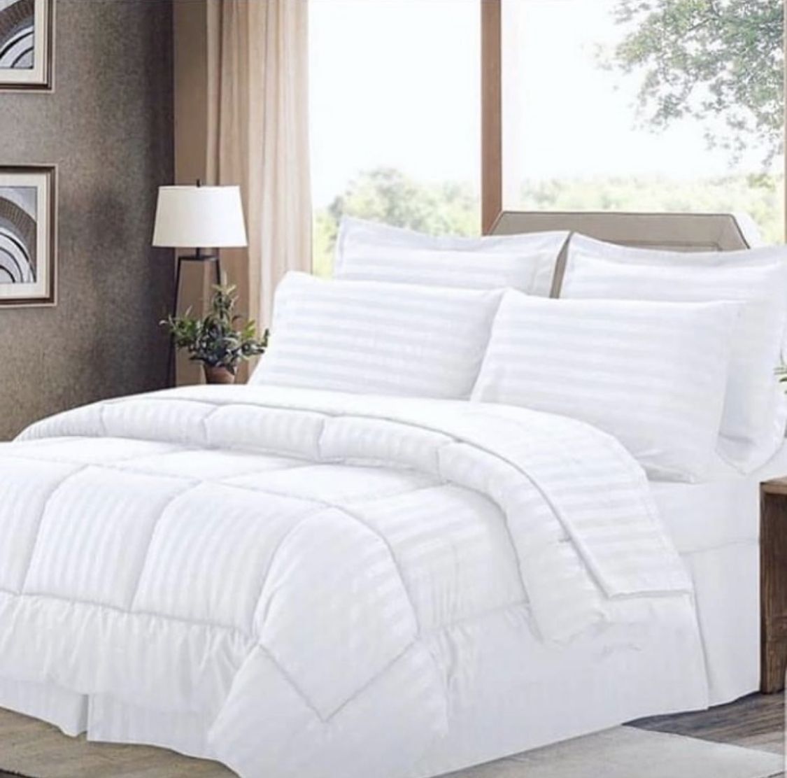 Luxury Bedsheet + Pillowcase - White