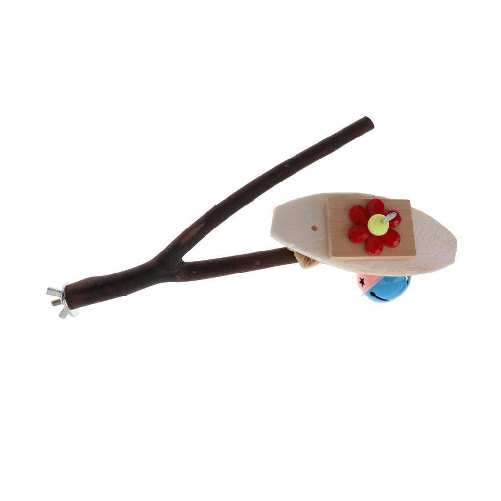 Parrots Wooden Fork Standing Toy Bird African Greys,Macaws