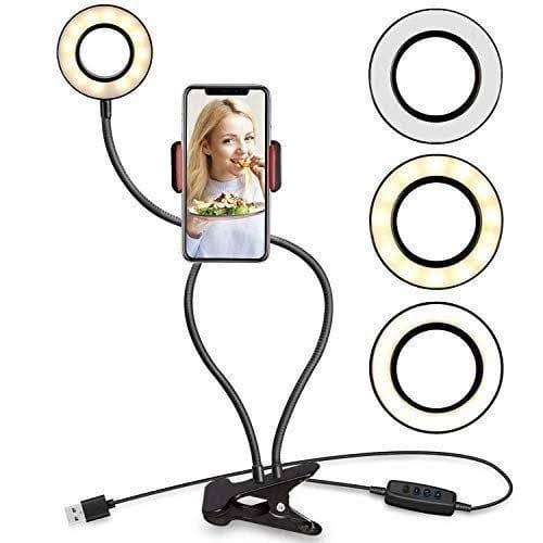 Desk Clamp Cell Phone Ring Light