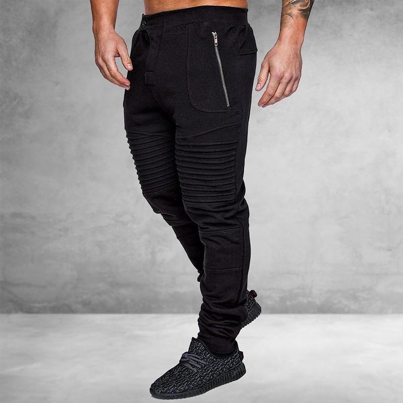 Puimentiua Autumn Slim Winter Men  Casual Pants Pants Male Freight Multi-pocket Sportswear Man Joggers