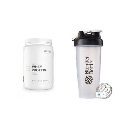 Whey Protein 1.85lbs Vanilla W/ Shaker Bottle Nutrients Support