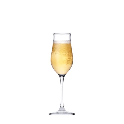 WAVY CHAMPANE STEMWARE GLASS (190)CC 6PCS