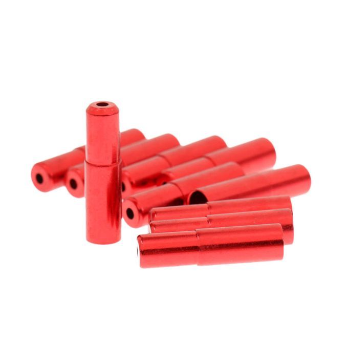 10Pcs  Bike  Brake  Cable  Tip   Bicycle 4mm Red