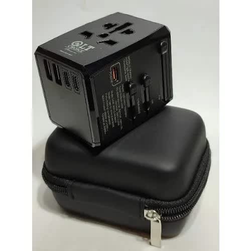 Pd30w Universal Travel Adapter 3usb - 1type-c