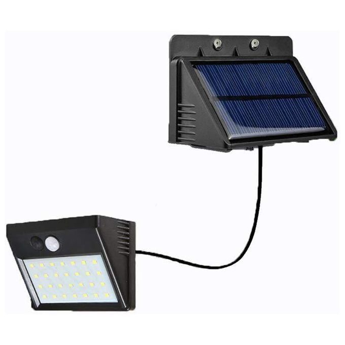 30   Solar Light Human Body Induction Wall Light Motion Sensor Street  -black