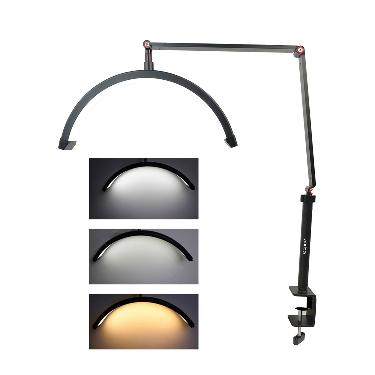 Hd-M3X Desktop Led Video Light Half-Moon Shaped Fill