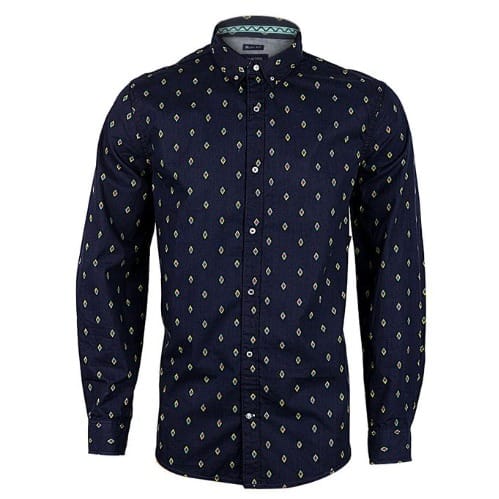 Men's Slim-fit Dotted Design Shirt