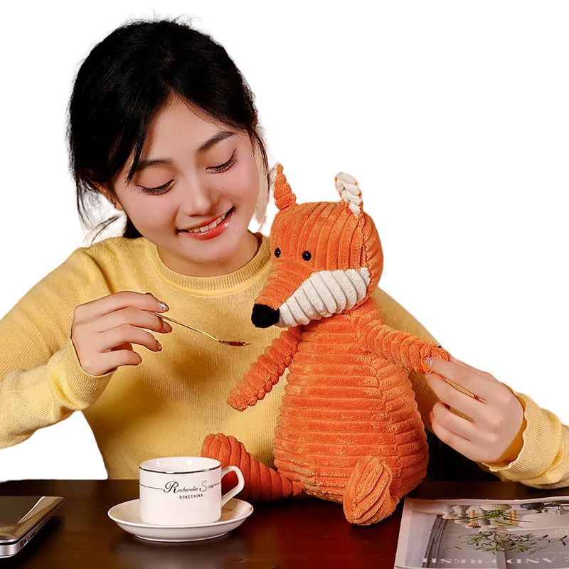 35cm Anime Simulated Plush Fox Soft Home Decor Children Birthday Gift Christmas Hot Sell Baby Sleeping Accompany Stuffed Doll