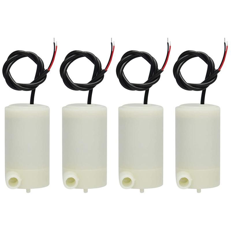 4 Pcs DC 3 V 5 V Micro-Submersible Mini Water Pump Fish