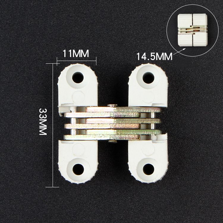 6pcs 0-180 Degree Cross Hinge Plastic Folding Barrel Invisible Concealed Door Hidden Hinges Table Connection Furniture Fittings