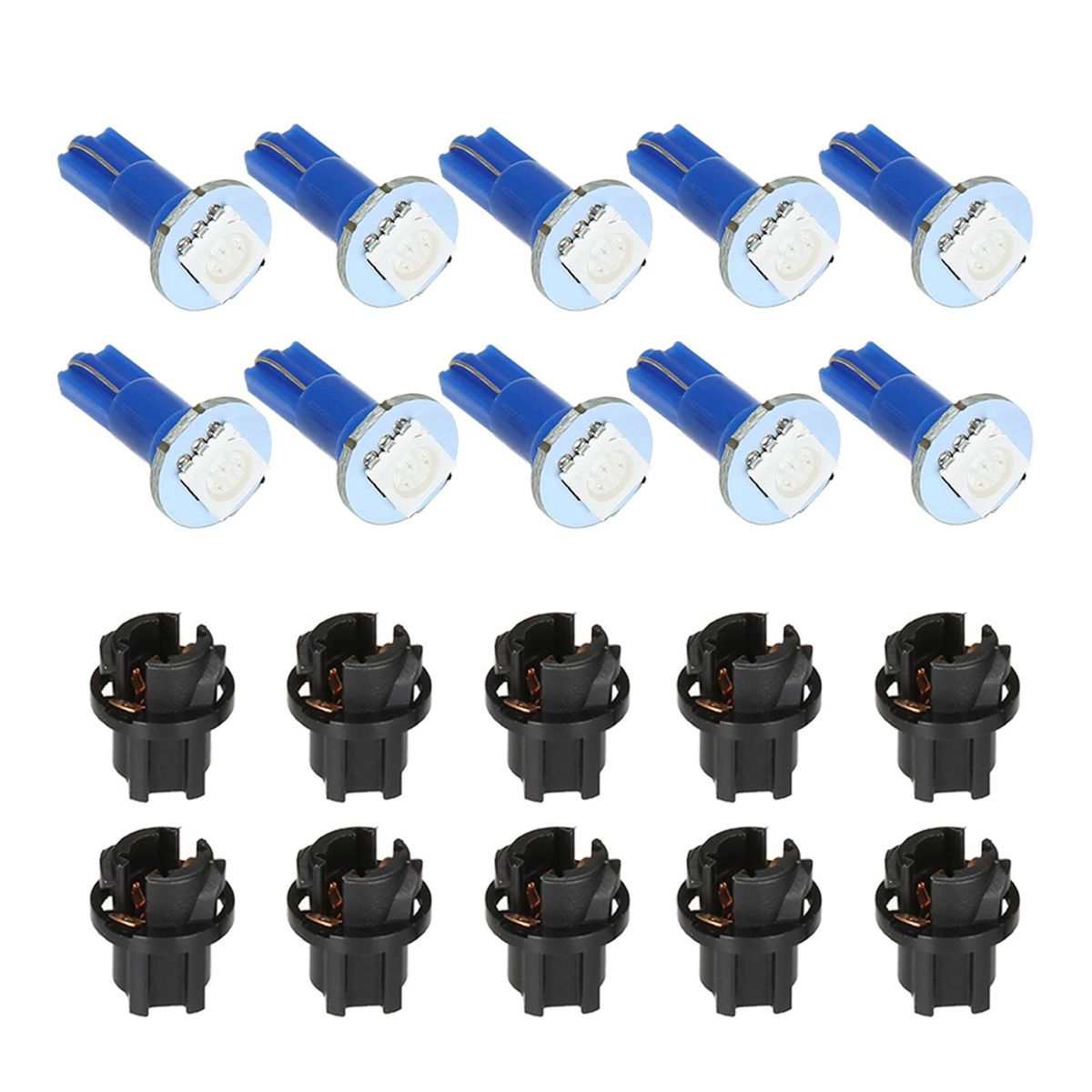 12V Dashboard Light Bulb T5 LED 5050 SMD Instrument Panel Lamp Blue