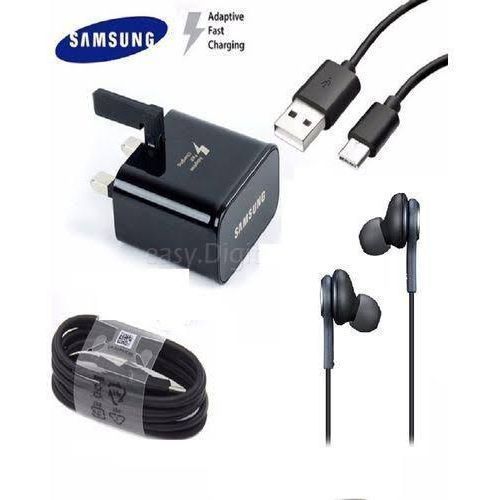 Fast Charger + FREE Black Earpiece And Charger Cord Cable For Samsung Galaxy A10E A50 A20 Note 10 S20 Plus Ultra 5G A51 A71,LG G7 G8 V40 V50 G9 V60 Thinq,G6,V30 V20,3A USB Type C Data Cable,