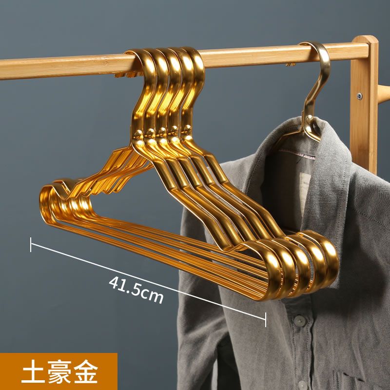 10Pcs Clothing Hangers Metal Clothes Hngers Anti-slip
