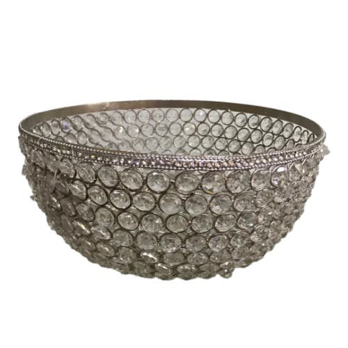 Nanette Lepore Crystal Centerpiece  Bowl - 30cm - Silver