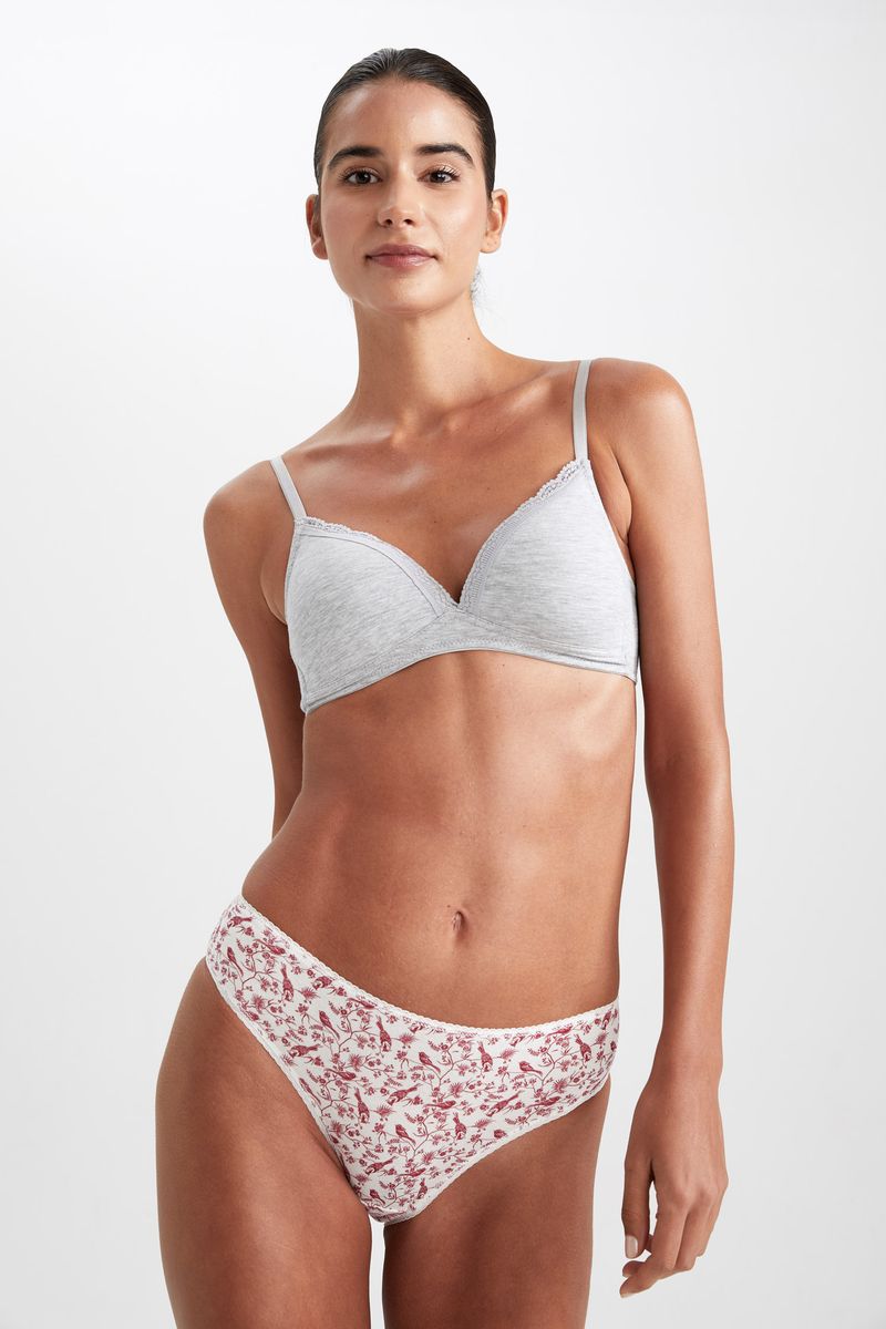 Women-3-Pack Brief Underwear Package Slip-Ruby Red