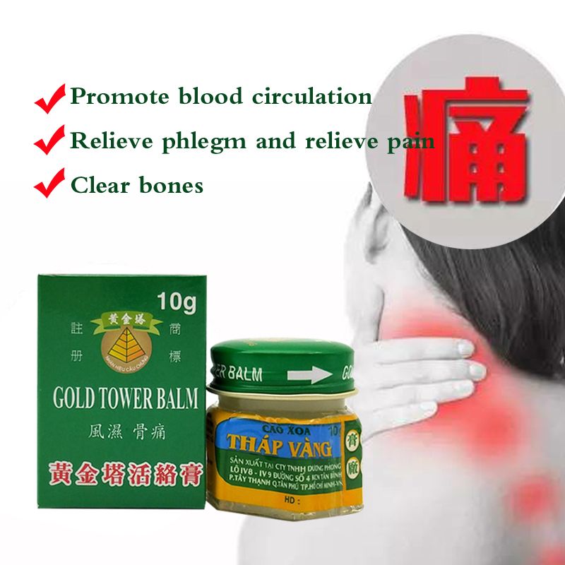 Pain Joint Active Vietnam Balm Aches Muscle Strength Balm Gold Relieving Pain Cream Arthritis 10g Tower Tiger Extra