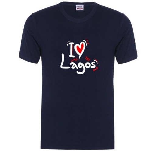 I Love Lagos Custom Branded T-shirt - Black