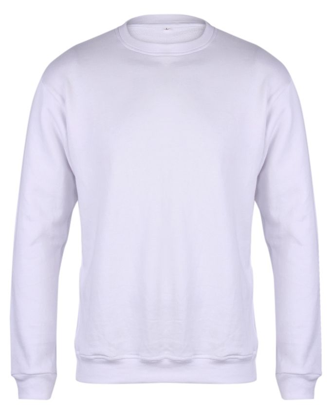 Plain Customisable Sweatshirt- White