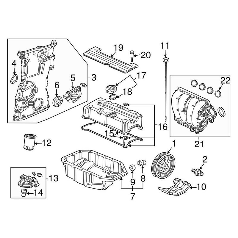 Valve Cover Gasket Set for HONDA Accord Civic