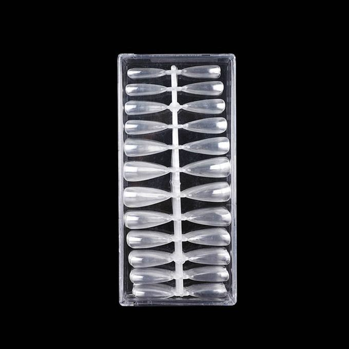 504pcs Middle Long Stiletto Nail Tips Full Cover Almond