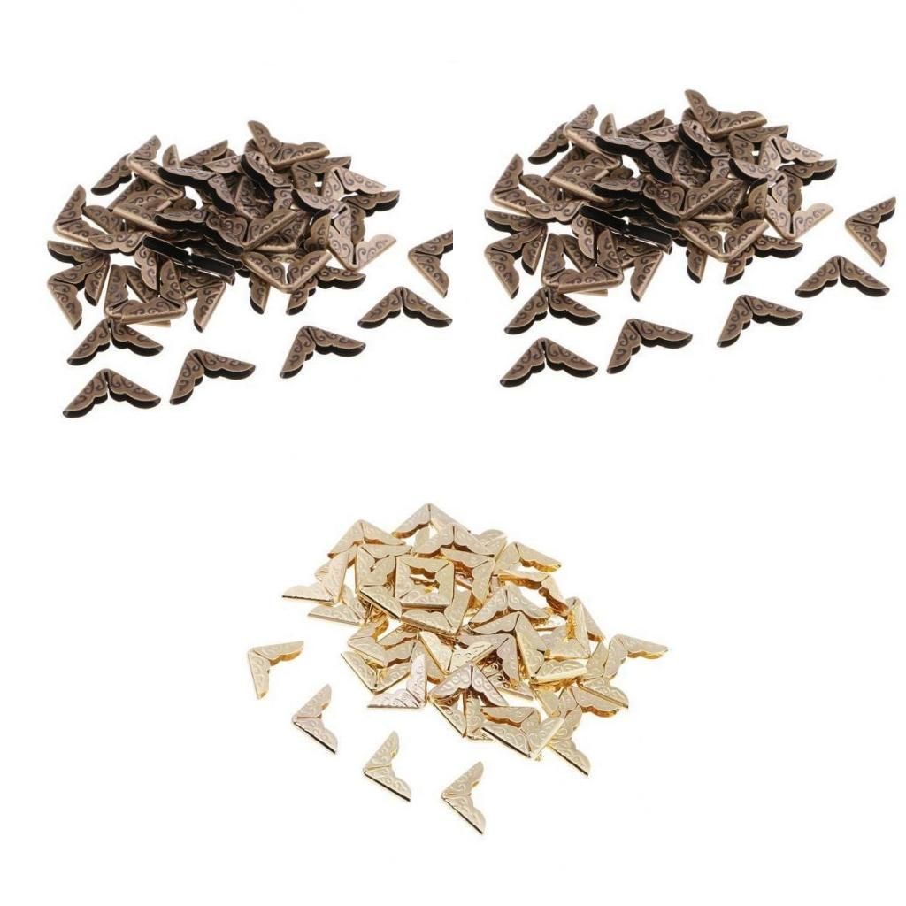 150 Pieces Book Scrapbook Photo Album Menus Corner Protectors 14x14mm