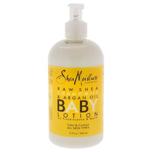 Organic Raw Shea Chamomile And Argan Oil Baby  Lotion -12 oz