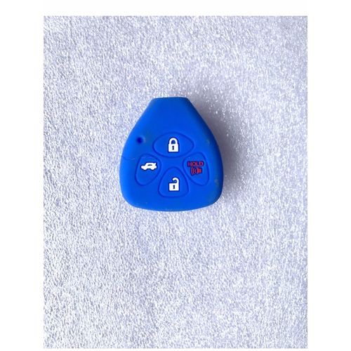 Toyota 4button Silicon Remote Key Case Cover Blue