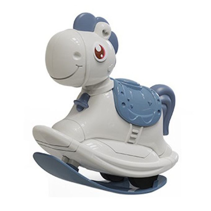 Kids Toy Ar Push-slide Horse Kindergarten Gift Ro King Inertial Pull Ba K Ar-white-13.5*6.5*13 M