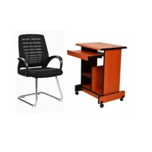 Swivel Office Table & Visitors Office Chair