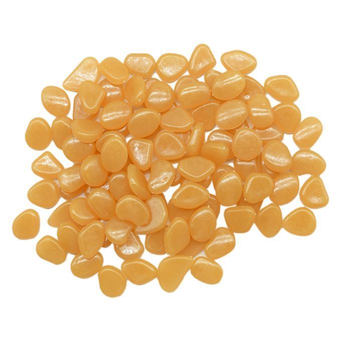 Luminous Pebbles Gravel Glow Rocks For Path Yard Orange 50Pcs
