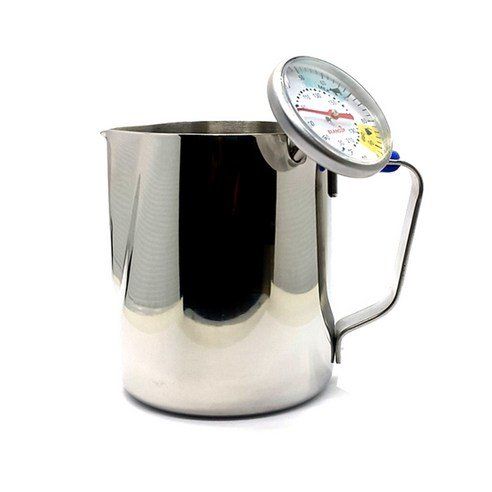 Genisco New Latte Art Milk Jug Thermometer Type 600ml