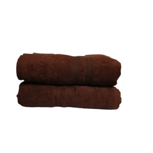 Extra Large Bath Towel -set Of 2 - Brown