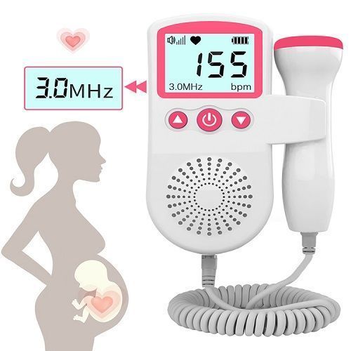 Fetal Doppler Detector Handheld  Baby Heartbeat Monitor