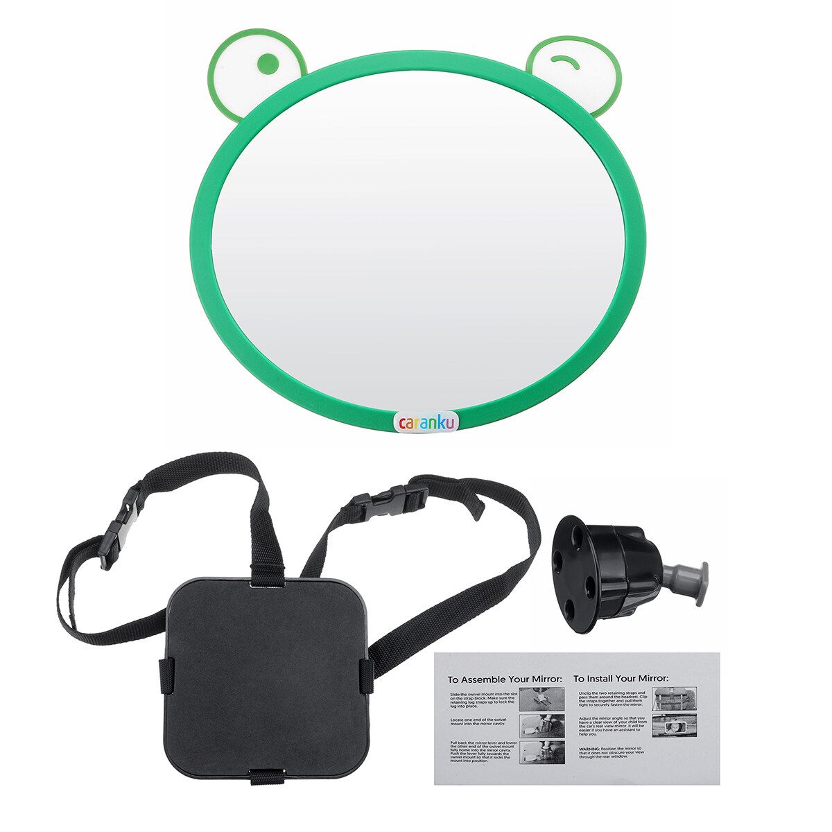 Car Baby Seat Inside Mirror View Back Safety Rear Facing Care Child Infant Care Green