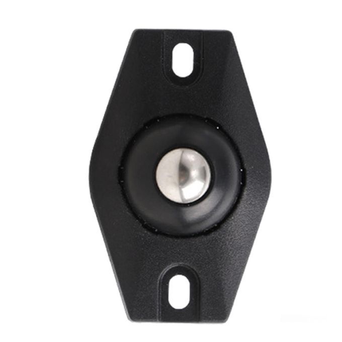 4Pcs Paste Pulley Caster Pulley Self-Adhesive Storage Box Pulley Black