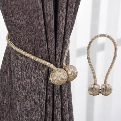 Set Of Magnetic Decorative Curtain Tiebacks & Holdbacks
